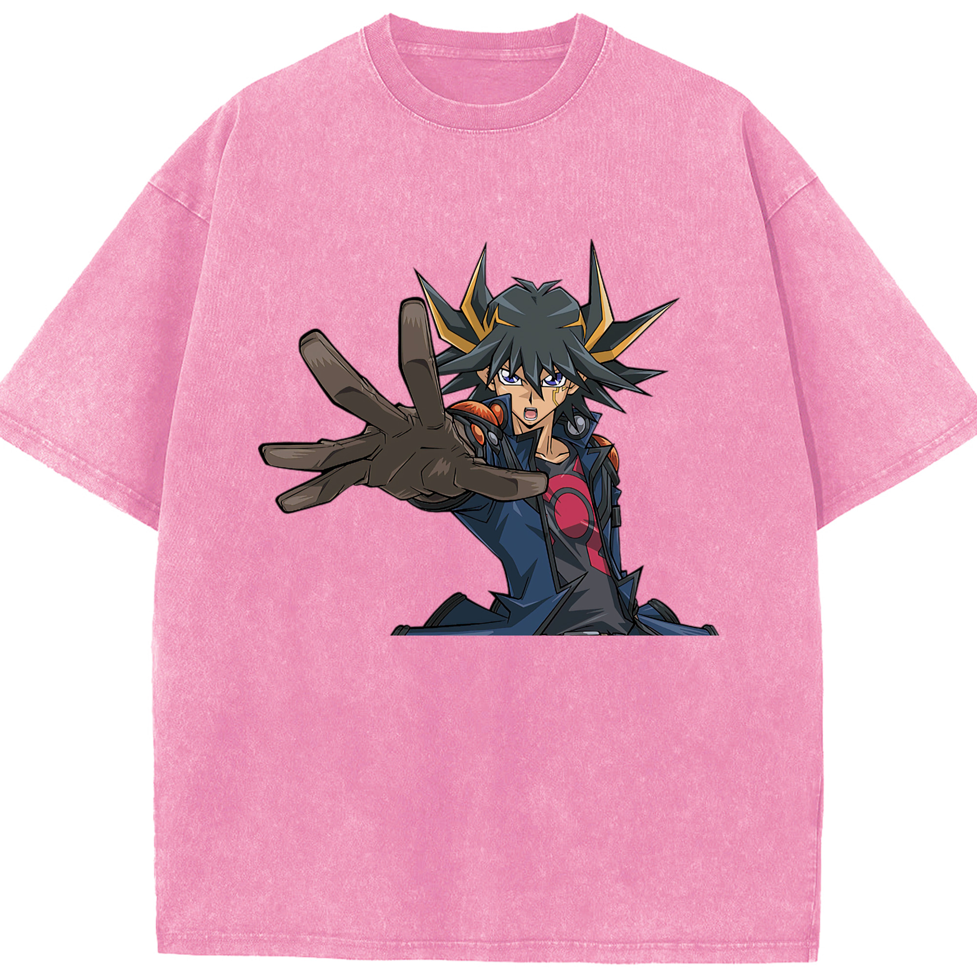 （画像用） 遊☆戯☆王 Yu-Gi-Oh! 綿100% ヴィンテージ風 半袖Tシャツ（フロントプリント）